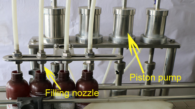500мл машина за пълнене с кръгла бутилка с уплътнение на капачката и звездно колело